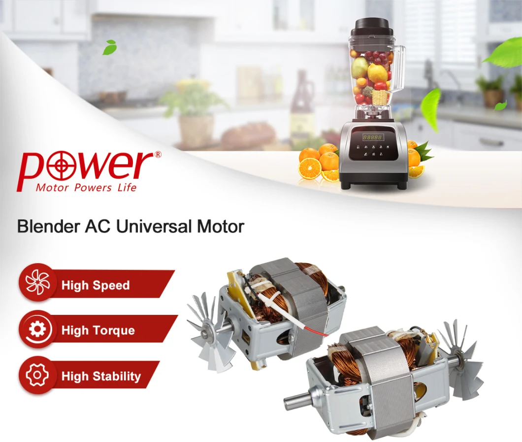 Universal Motor with High Speed, High Torque for MID-End Blender in Domestic Application